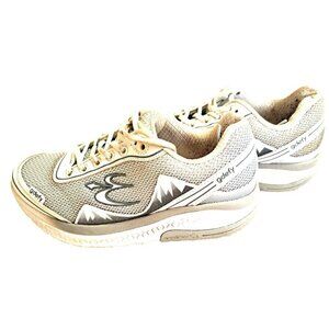 GDefy Gravity Defyer Mighty Walk Women's 8 Gray White Walking Sneakers Shoes